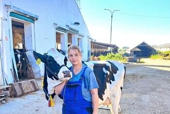 Nácvik vodenia vybraných kráv na Šampionát holsteinského plemena SR