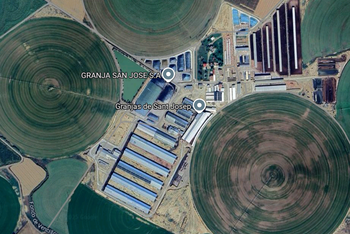 Granja San Jose - bez závlah by nebylo krmení