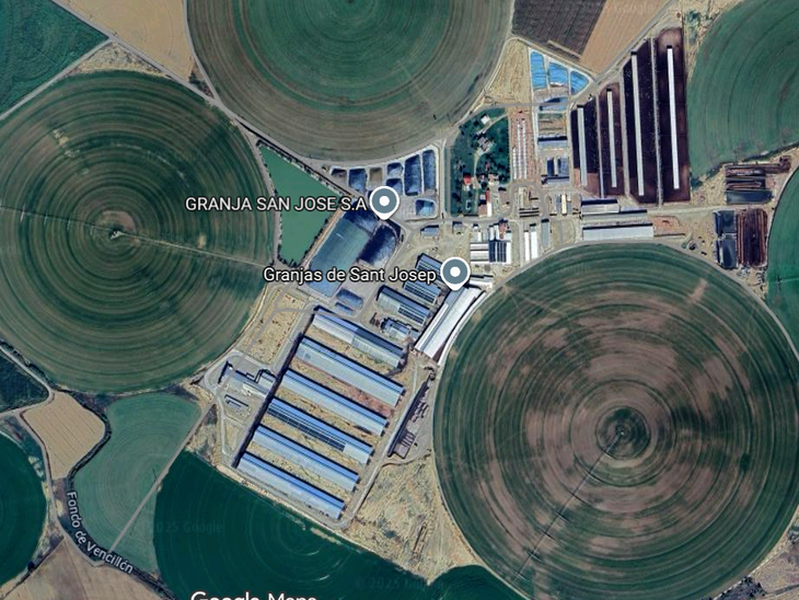 Granja San Jose - bez závlah by nebylo krmení